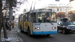 Троллейбус Екатеринбурга Зиу-682Г-016 (012) Борт. №486 Маршрут №3 На Ост. 
