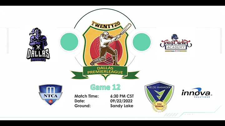 DPL Game 12 : Dallas Knights vs. TCA