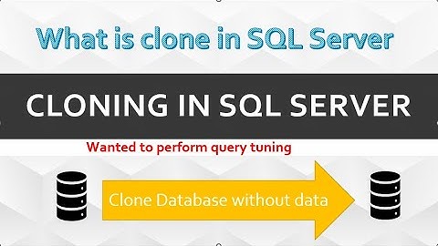 SQL Server clone database without data