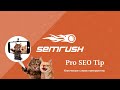 Semrush Pro SEO Tip - не брендовые ключевые слова конкурентов