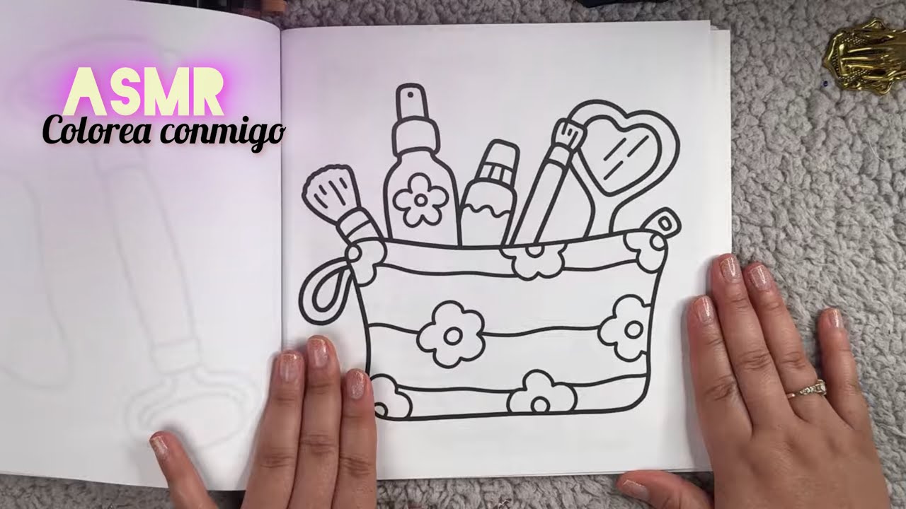 ASMR | Colorea conmigo | GLOW COSMETICS #art #coloring #asmr 
