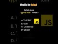 Drop your answer in the comments. #javascript #shorts #shortsfeed