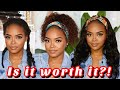 TRYING A HEADBAND WIG FOR THE 1ST TIME| BLENDING WITH THIN EDGES ft. rpgshow