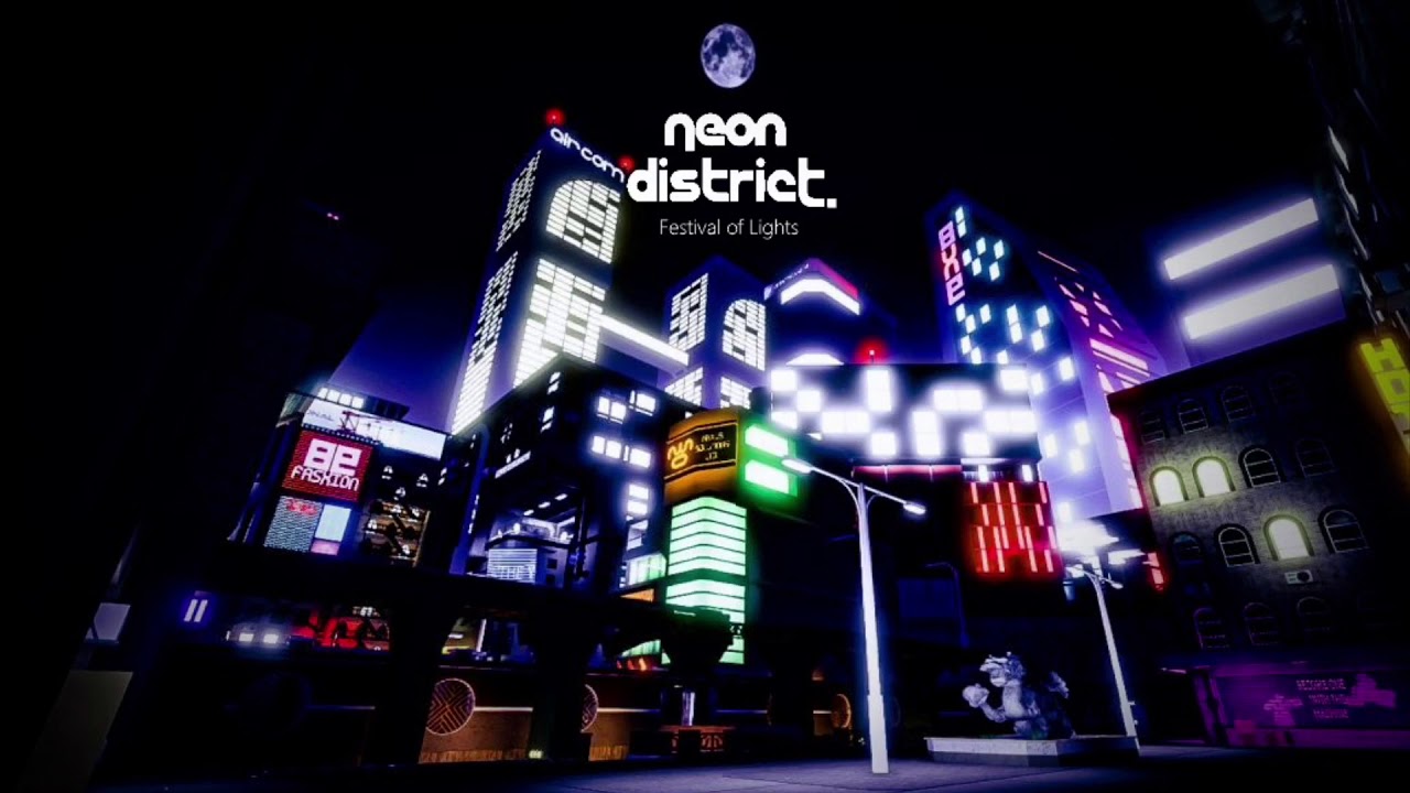 Neon District Festival Of Lights Music Hot Flute Hot Beat But Drowned Out Youtube - city roblox neon
