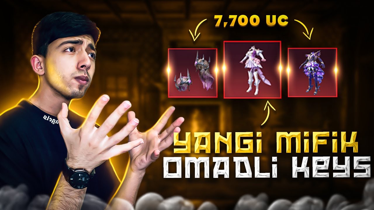 7,700 UC YANGI MIFIK AYLANTIRAMIZ 🔥 OMADLI KEYS – PUBG MOBILE!!!