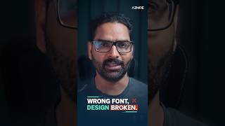Wrong Font, Design Broken | Fix Your Typography Today | Quick Design Fix Ep 2 | AZMIRE