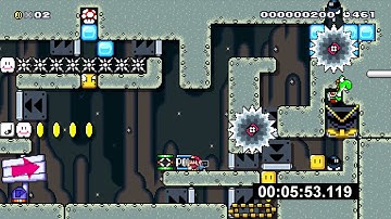 Super Mario Maker - One Screen Puzzle - SeanHip2 -  A Bombs Journey (Reupload)