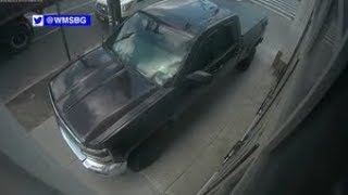 Again?  Truck drives on Brooklyn sidewalk to bypass slow-moving traffic
