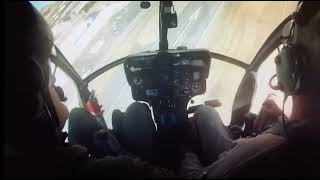 MD500 180 autorotation cockpit view.