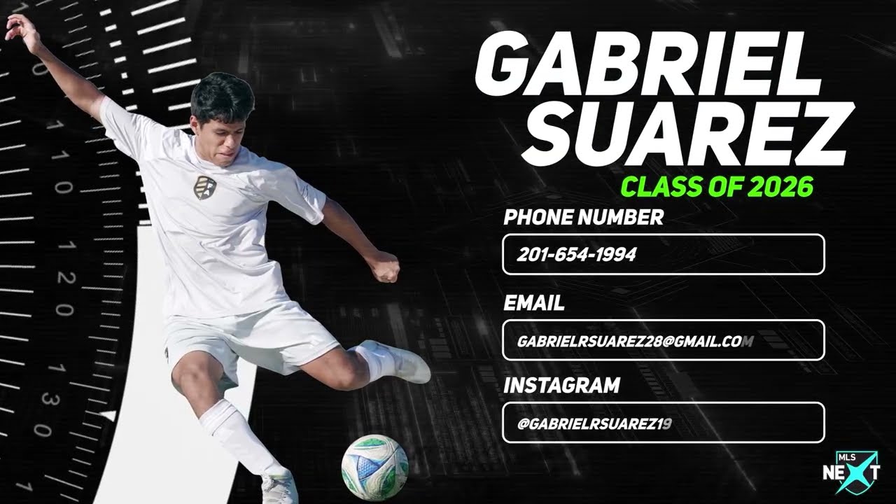 Gabriel Suarez Class of 2026 Left Back 2008 U19 MLS NEXT Highlights The Football Academy NJ