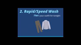 Washer Cycles Explained -- Permanent Press, Delicate and Speed Wash #washer #laundry