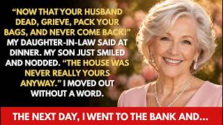 Now that your husband is dead, grieve, pack your bags, and never come back!” my daughter-in-law...