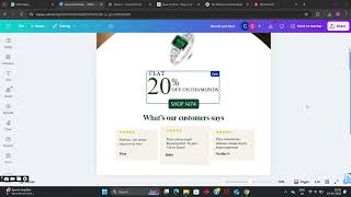 Create a Stunning Diamond Ring Poster in Canva in Just 2 Minutes | Quick & Easy Tutorial screenshot 5