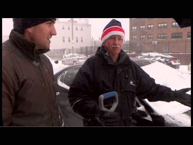 People in South Boston use random items to claim public parking spots after  winter storms 