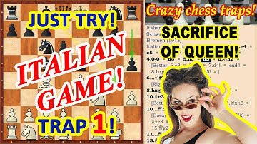 Italian game opening chess trap ♔ Free video lessons and training for beginners ♕