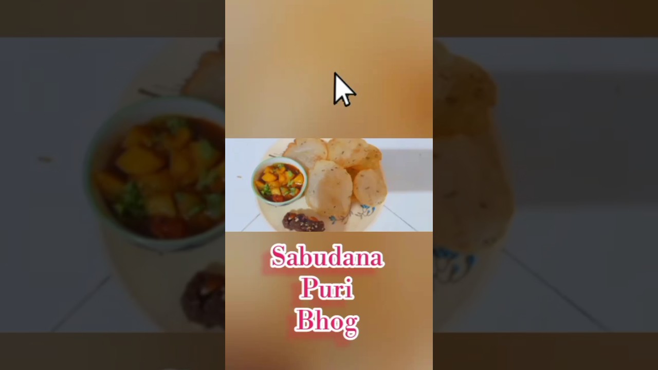 Sabudan Puri with chikoo Barfi 