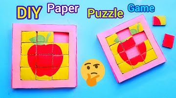 Paper Puzzle Game || How To Make Paper Puzzle Game At Home Easily