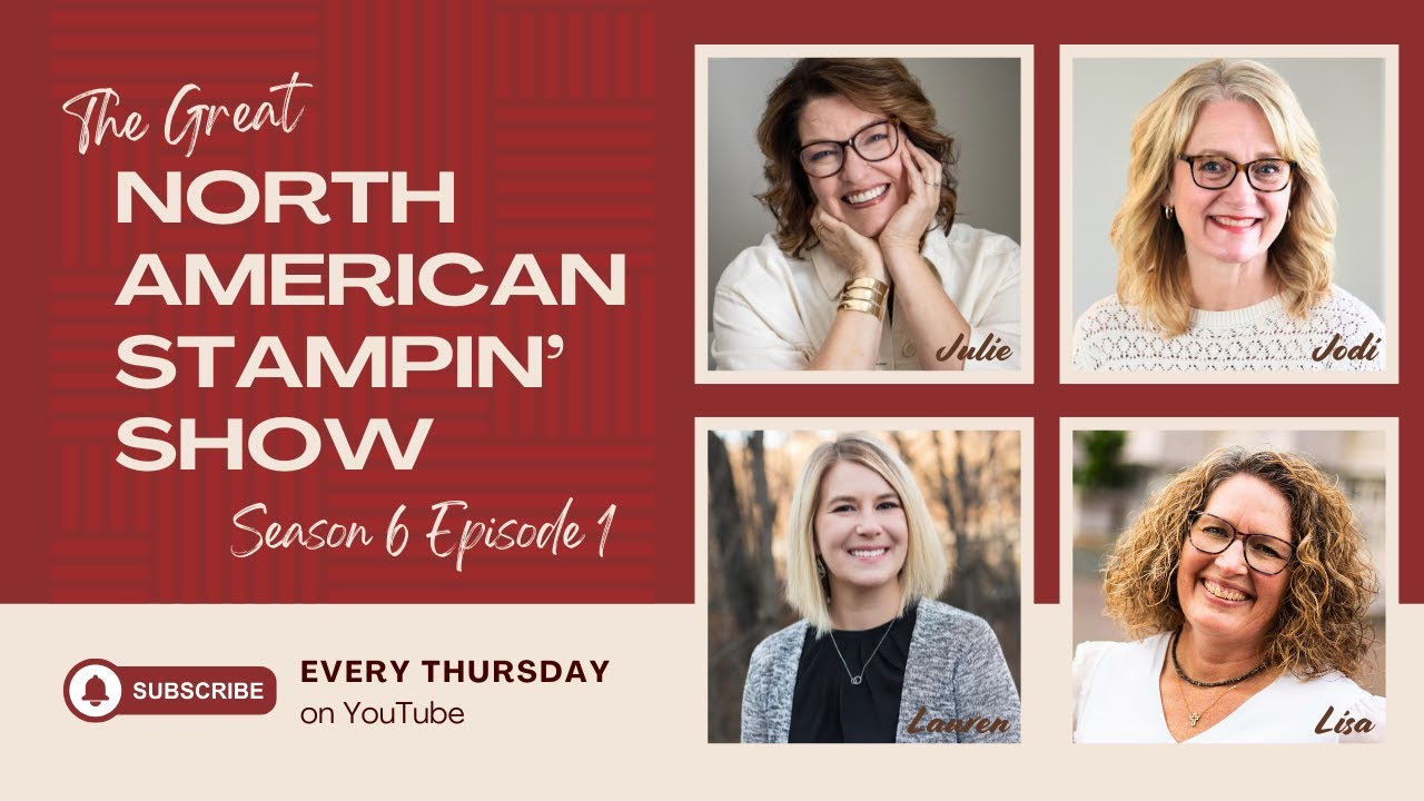 Beautiful Pumpkins Fall Background Card - Season 6, Episode 1 The Great North American Stampin' Show