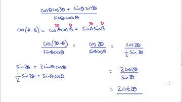 Edexcel A2 Pure Paper 2 2019 q12 Trigonometry