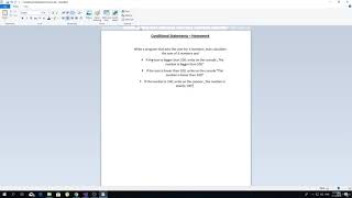 10  Conditional Statements   Homework