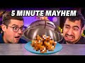 USE A NEW INGREDIENT EVERY 5 MINUTES | 5 Minute Mystery Mayhem Cooking Challenge