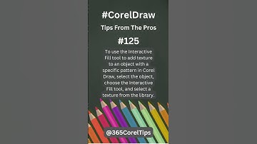 #125 How do you use the Interactive Fill tool to an object with a specific pattern in Corel Draw?
