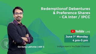 Nov 2020 | Revision | Redemption of Pref Shares & Debentures - CA Inter / IPCC