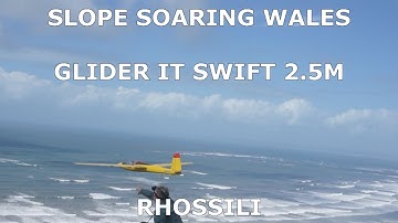 Glider IT Swift 2.5M at Rhossili in 25knots