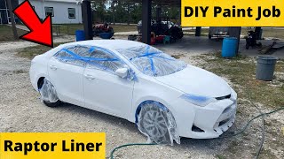 DIY Raptor Liner Paint Job on a Toyota Corolla ($350 Paint Job!)