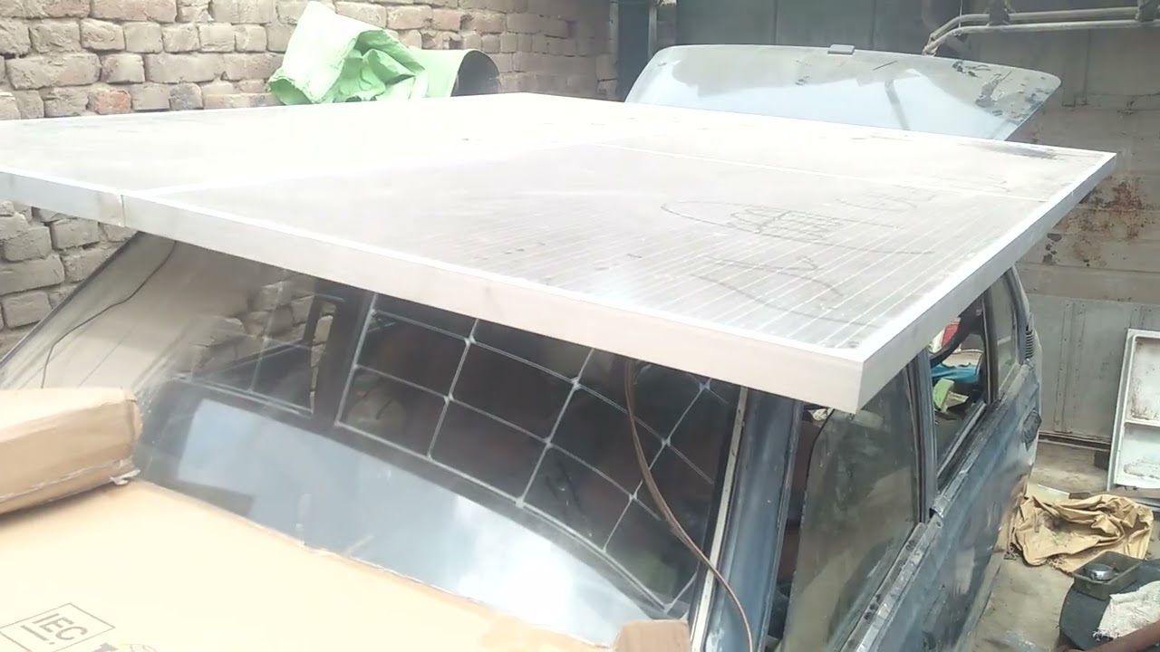 How to make a hybrid car with the help of solar  penal