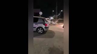 حادث سير طريق جرش  بلا إصابات والحمدلله