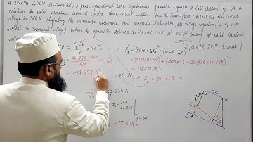 Voltage Regulation of Alternator using Synchronous Impedance Method (EMF Method) | Part 2