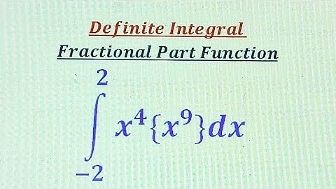 Definite integral of fractional part function Part