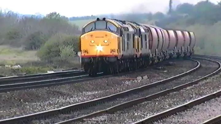 Trains at Clay Cross & Shirebrook  -  1990