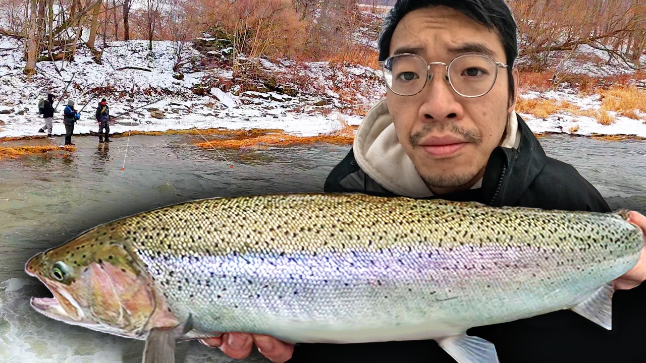 I Spent 48 Hours Fishing in a FREEZING River