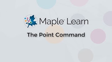 Maple Learn: The Point Command