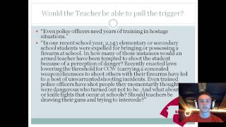 Should Teachers be Armed in Schools