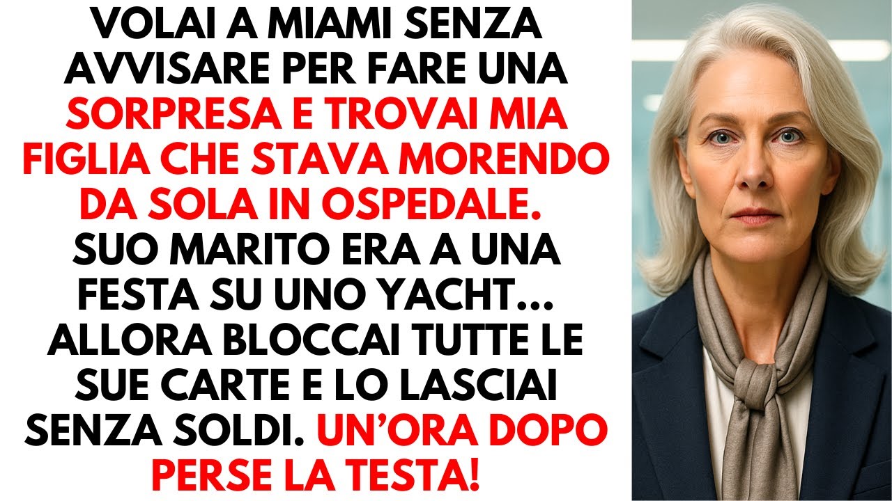 Mentre mia FIGLIA agonizzava in OSPEDALE, suo MARITO faceva FESTA su uno yacht. Un’ora dopo...
