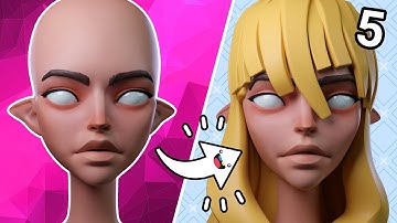 Sculpting Hair - Experimental Female Character Sculpting: Part 5