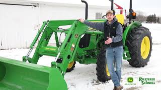 John Deere 5055E Tractor Package with 520M Loader WalkThrough  Riesterer & Schnell in Wisconsin