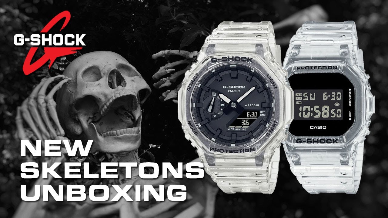 Casio G-Shock Transparent Skeleton Series - Unboxing of Casioak