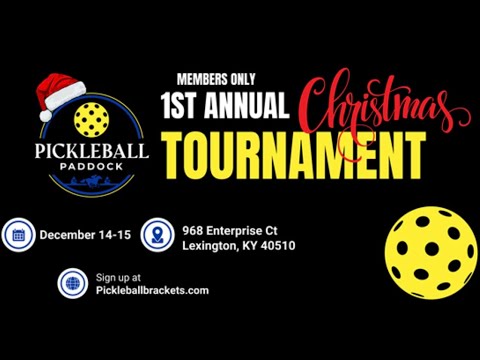 Pickleball Paddock Christmas Finals - Trevar Sizemore/Colten Ponder vs Graham Stephenson/Tamm Omar