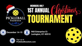 Pickleball Paddock Christmas Finals - Trevar Sizemore/Colten Ponder vs Graham Stephenson/Tamm Omar
