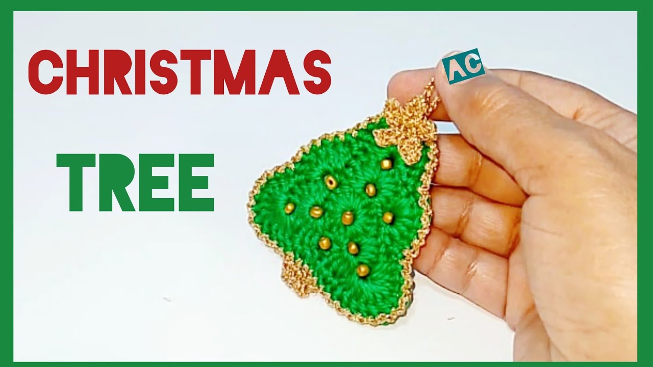 Very easy 🎄 CHRISTMAS TREE making ⭐ Crochet Christmas Ornament ☃️ Christmas gift ideas 🎄☃️🎁