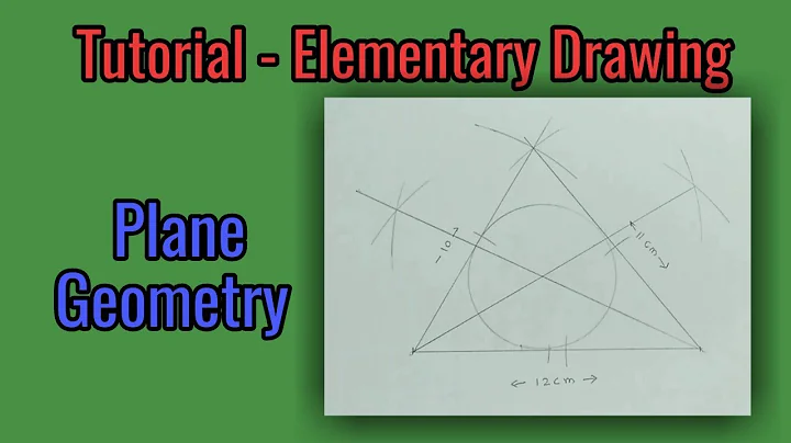 Plane Geometry | how to inscribe circle into triangle | Elementary drawing grade examination |