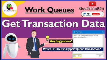 How to use Get Transaction Data Blue Prism?