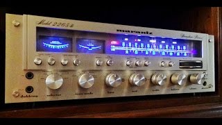 Vintage Marantz Stereo Receiver Review - See The New Lamps!!