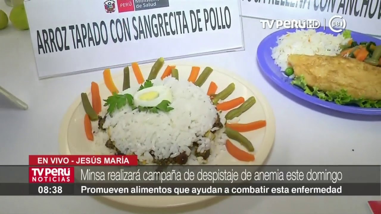 Ministerio de Salud presenta alimentos que combaten y previenen la anemia -  YouTube