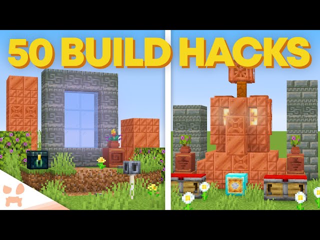 50 Minecraft 1.21 Build Hacks! class=