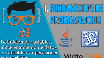 FUNDAMENTOS DE PROGRAMACIÓN - #3 Variables, almacenar datos en variables y operaciones